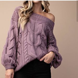 Lush lavender Knit sweater